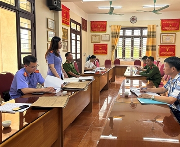 Viện KSND huyện Hoài Đức tiến hành kiểm sát trực tiếp công tác thi hành án...